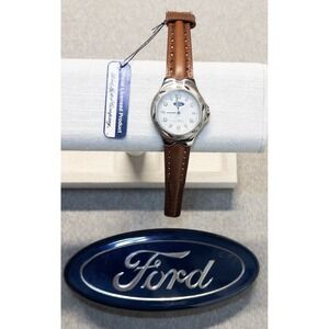 Vtg Ford Motor Company 39mm Watch With Collectors Tin NWT